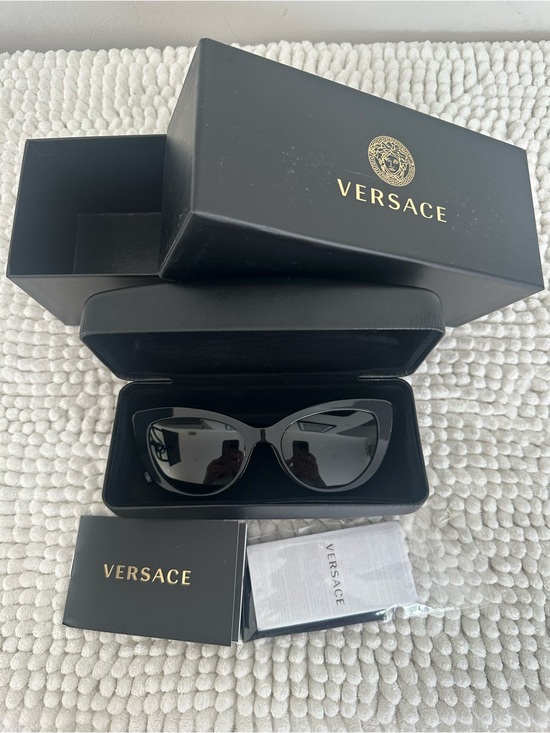 Versace Black Cat-Eye Sunglasses main image 6
